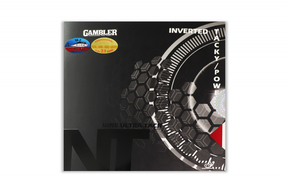 GAMBLER Накладка для ракетки GAMBLER NINE ULTRA TACK 2.1MM RED 