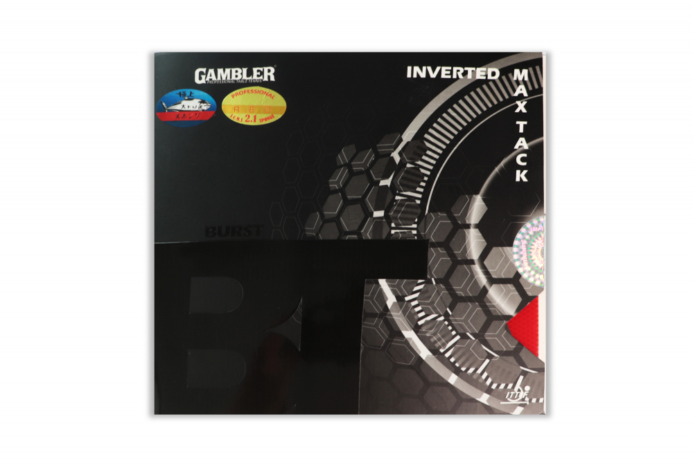 GAMBLER Накладка для ракетки GAMBLER BURST 2.1MM RED 