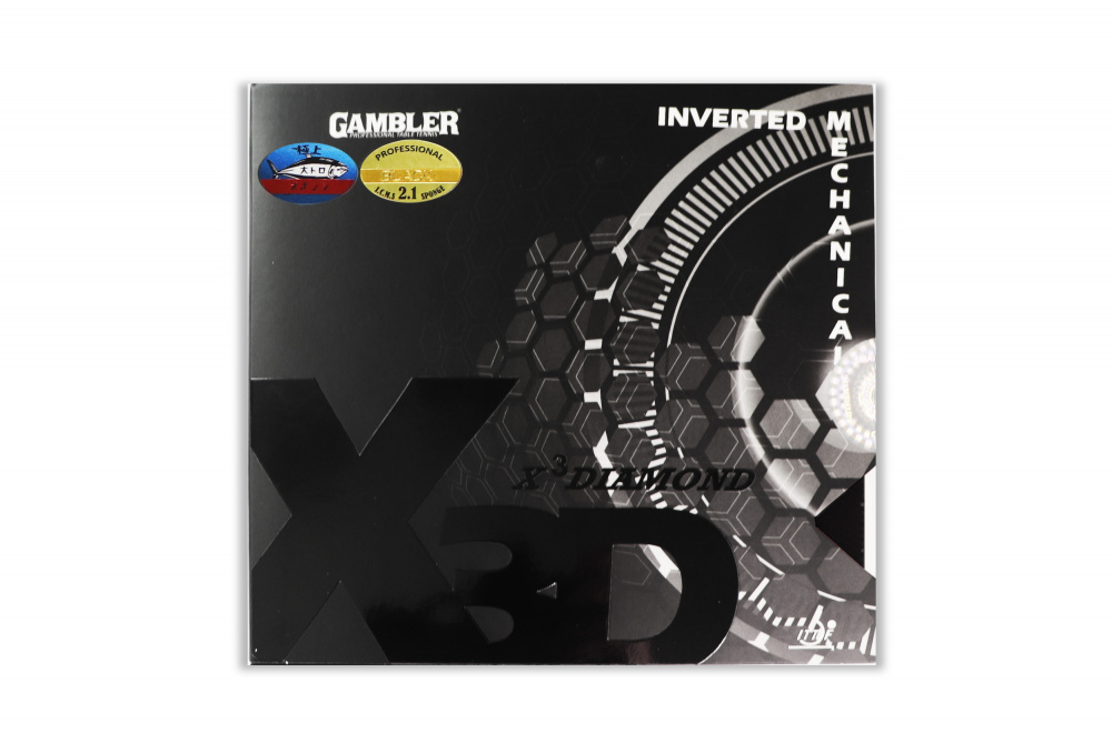GAMBLER Накладка для ракетки GAMBLER X3D 2.1MM BLACK 