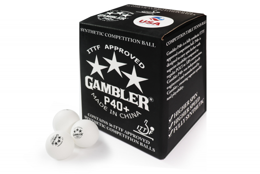 GAMBLER Мячи для н/т GAMBLER P40+ BALL - 36 PACK 