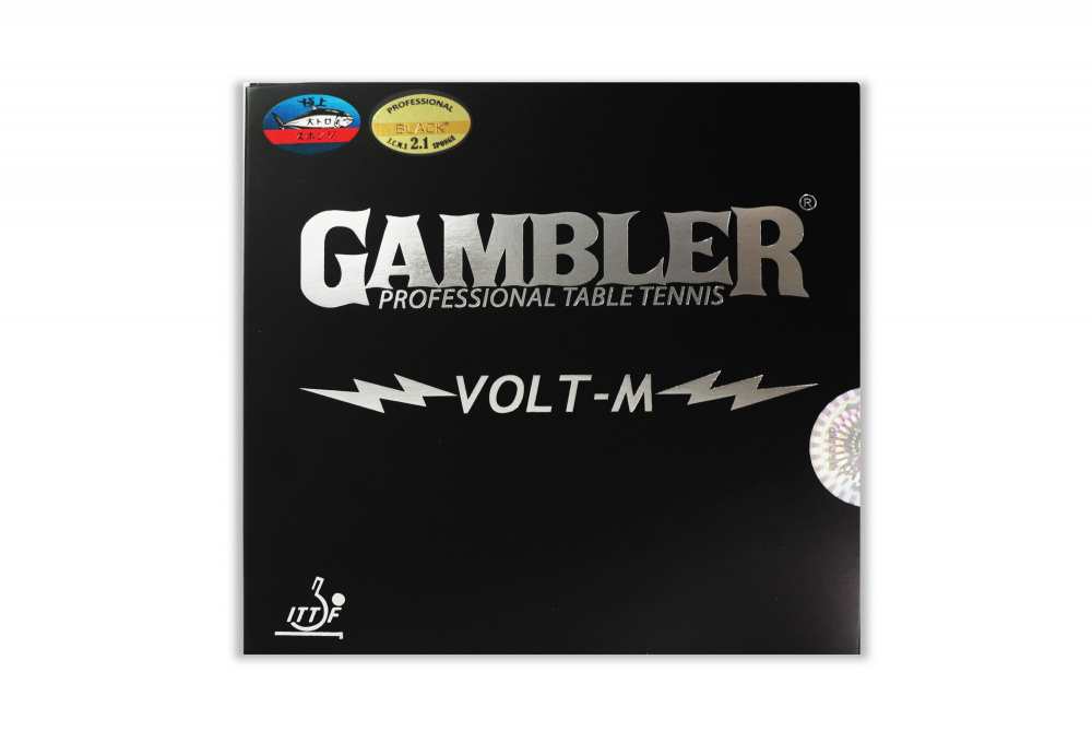 GAMBLER Накладка для ракетки GAMBLER VOLT M HARD 2.1MM BLACK 