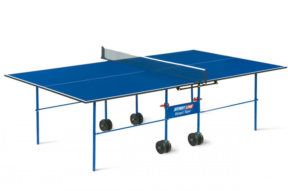 Start Line Теннисный стол Olympic Optima BLUE с сеткой Start Line