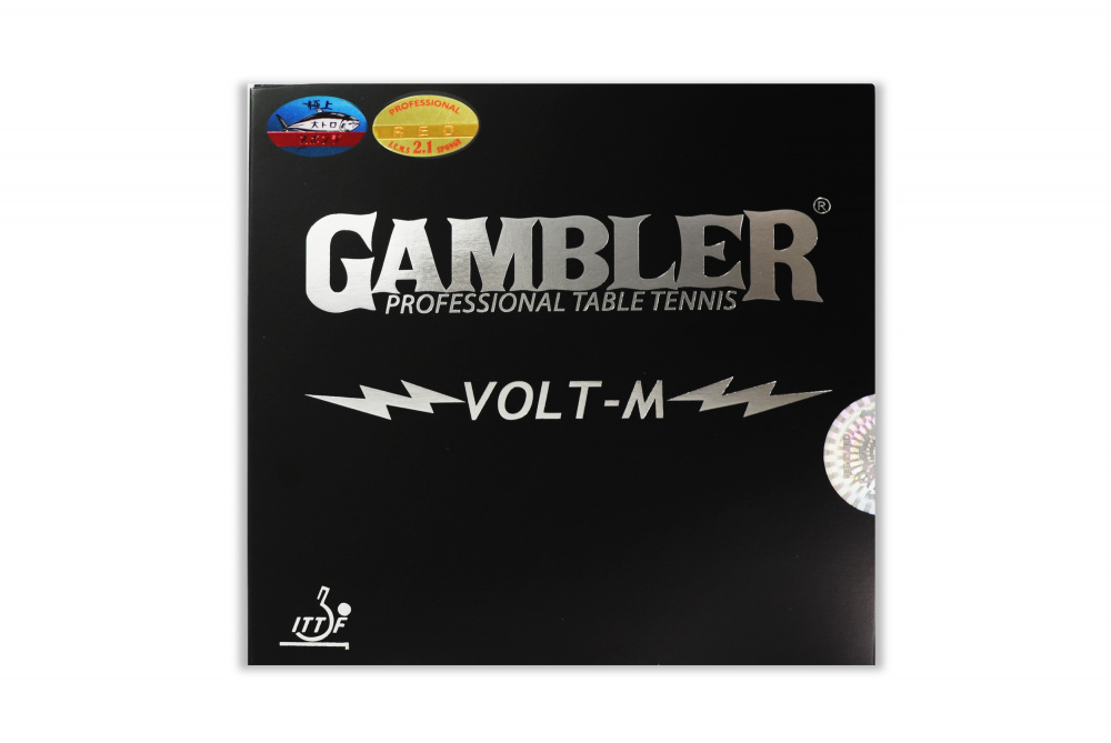 GAMBLER Накладка для ракетки GAMBLER VOLT M HARD 2.1MM RED 