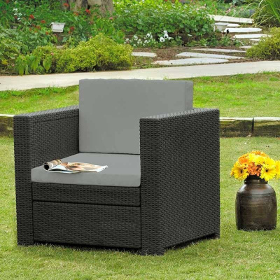 Keter Садовая мебель Кресло Provence armchair (коричневый) Corfu